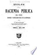 Anales de la hacienda pública del Perú