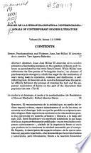 Anales de la Literatura Española Contemporánea