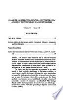 Anales de la Literatura Española Contemporánea