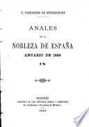 Anales de la nobleza de España