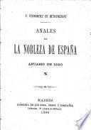 Anales de la nobleza de España