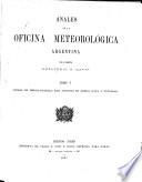 Anales de la Oficina Meteorológica Argentina