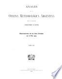Anales de la Oficina Meteorológica Argentina
