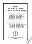 Anales de la Real Academia de Ciencias Morales y Políticas