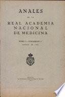 Anales de la Real Academia Nacional de Medicicna - 1930 - Cuaderno 1