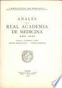 Anales de la Real Academia Nacional De Medicina - 1943 - Tomo LX - Cuaderno 4