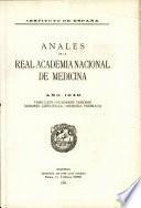 Anales de la Real Academia Nacional de Medicina - 1949 - Tomo LXVI - Cuaderno 3