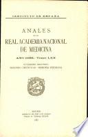 Anales de la Real Academia Nacional de Medicina - 1953 - Tomo LXX - Cuaderno 2