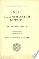 Anales de la Real Academia Nacional de Medicina - 1971 - LXXXVIII - Cuaderno 2
