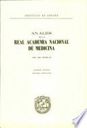 Anales de la Real Academia Nacional de Medicina - 1984 - Tomo CI - Cuaderno 1