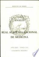 Anales de la Real Academia Nacional de Medicina. 2003 - Tomo CXX - Cuaderno 1