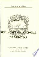 Anales de la Real Academia Nacional de Medicina - 2006 - Tomo CXXIII - Cuaderno 2