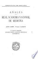 Anales de la Real Academia Nacional de Medicina