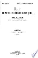 Anales de la Real Sociedad Española de Física y Química