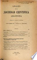 Anales de la Sociedad Científica Argentina