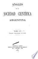 Anales de la Sociedad Científica Argentina
