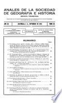 Anales de la Sociedad de Geografía e Historia