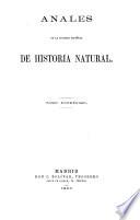 Anales de la Sociedad Española de Historia Natural
