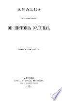 Anales de la Sociedad Española de Historia Natural