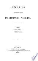 Anales de la Sociedad Española de Historia Natural
