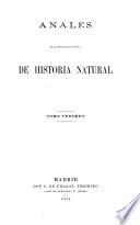 Anales de la Sociedad Española de Historia Natural