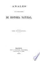 Anales de la Sociedad Española de Historia Natural