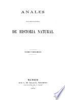 Anales de la Sociedad Española de Historia Natural