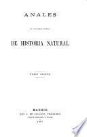 Anales de la Sociedad Española de Historia Natural