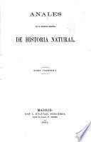 Anales de la Sociedad Española de Historia Natural