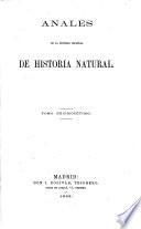 Anales de la Sociedad Española de Historia Natural