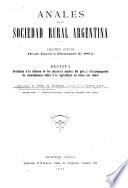 Anales de la Sociedad Rural Argentina
