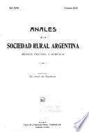 Anales de la Sociedad Rural Argentina