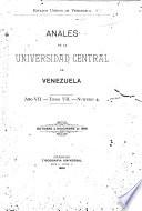 Anales de la Universidad Central de Venezuela