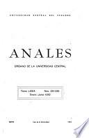 Anales de la Universidad Central del Ecuador