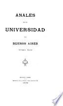 Anales de la Universidad de Buenos Aires