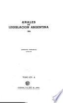Anales de legislación argentina