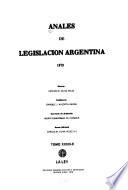 Anales de legislación argentina