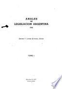 Anales de legislación argentina
