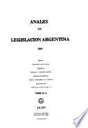Anales de legislación argentina