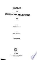 Anales de legislación argentina