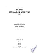 Anales de legislación argentina