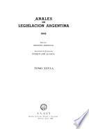 Anales de legislación argentina