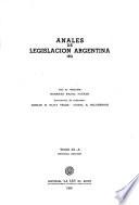 Anales de legislación argentina