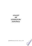 Anales de literatura española