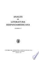 Anales de literatura hispanoamericana