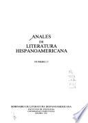 Anales de literatura hispanoamericana