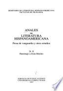 Anales de literatura hispanoamericana