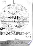Anales de literatura hispanoamericana