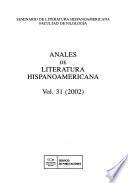 Anales de literatura hispanoamericana