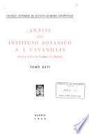 Anales del Instituto Botánico A.J. Cavanilles